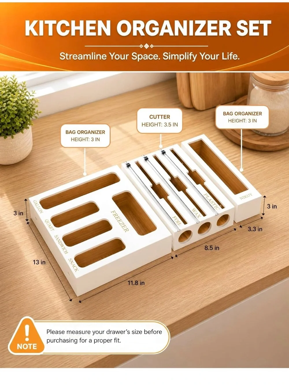 New 6 in one Kitchen storage bag & wrap